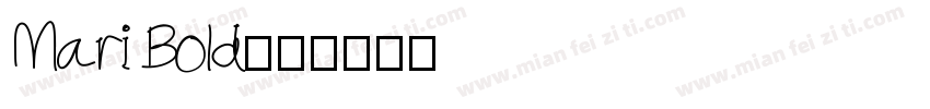 Mari Bold字体转换